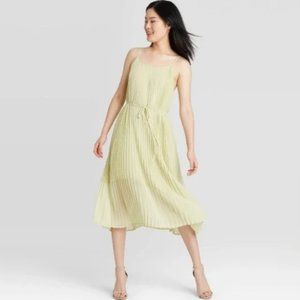 So Cute for Easter!! A New Day Light Green Pleated Dress NWT Sz XXL